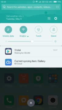 Xiaomi-Mi6-system-notifikacni lista