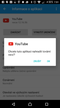 Ano, chceme nahradit tovární verzí