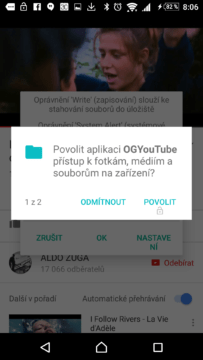 Požadavek na přístup k úložišti