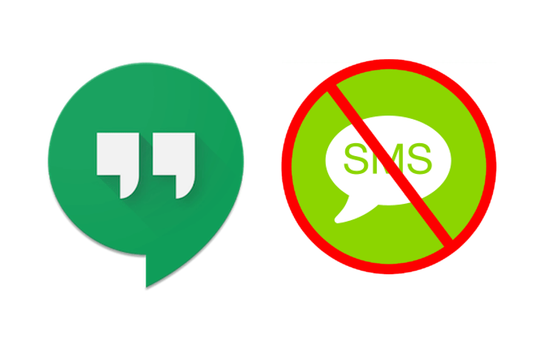 posílat sms hangouts