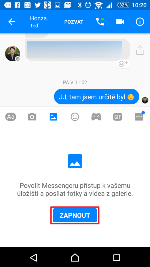 Povolení přístupu k úložišti