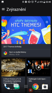 HTC U Ultra blinkfeed