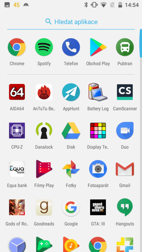 Nokia 3 system aplikace