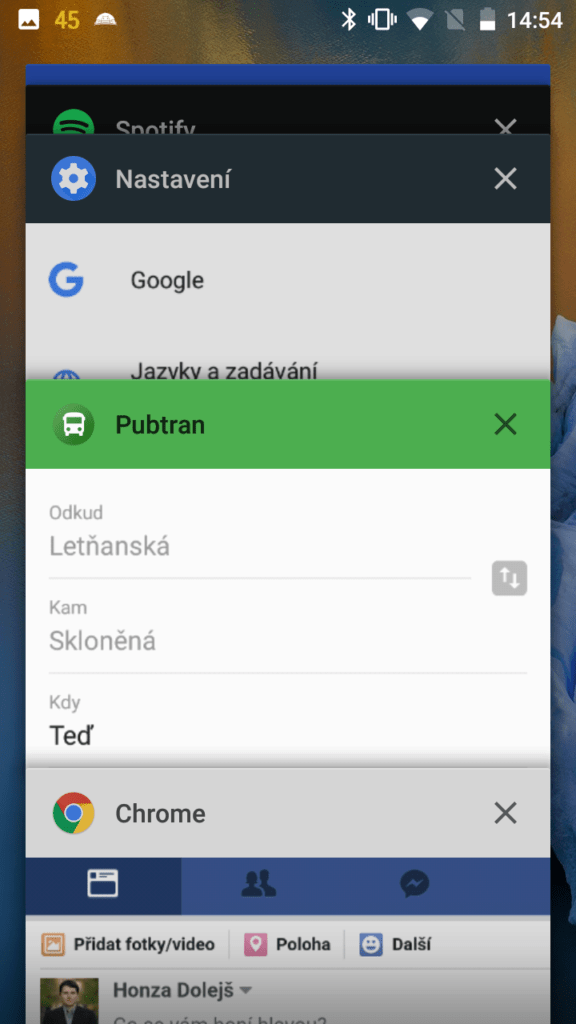 Nokia 3 system multitasking