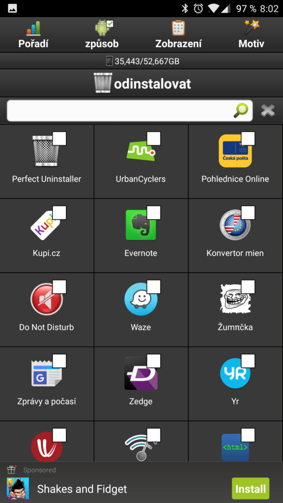 Dávková odinstalace programů