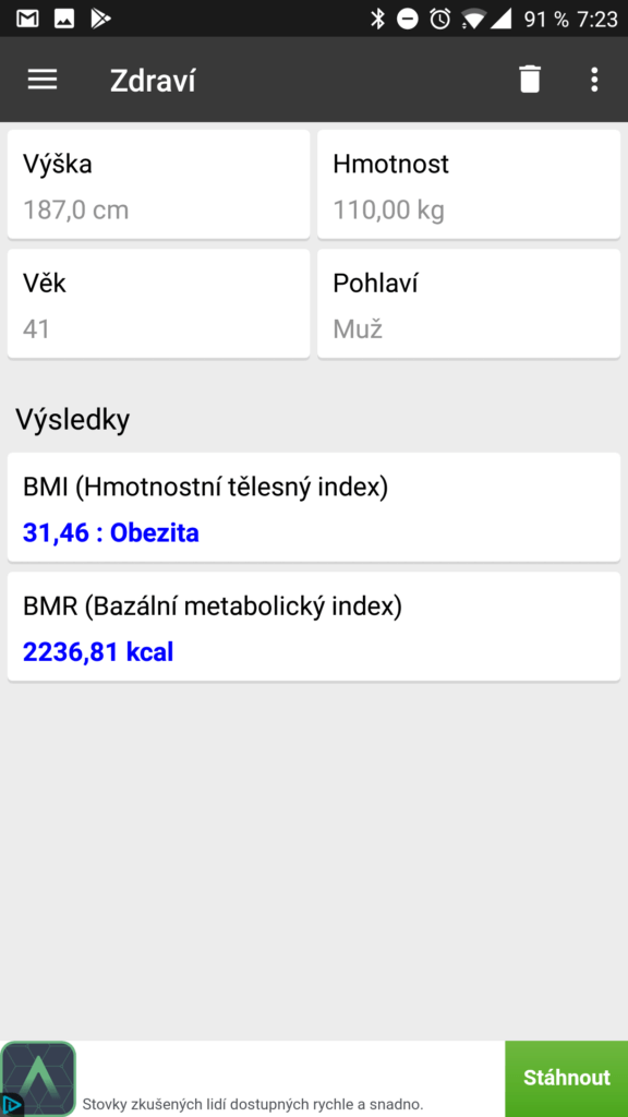 Zdravotní kalkulačky