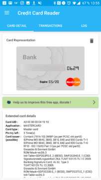 Mobilem lze číst bezkontaktní platební karty