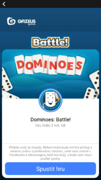 facebook messenger skryte funkce dominoes