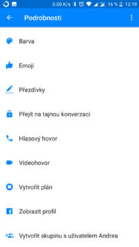 facebook messenger skryte funkce tajne konverzace