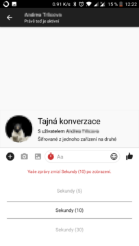 facebook messenger skryte funkce sifrovana konverzace
