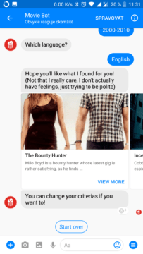 facebook messenger skryte funkce bot