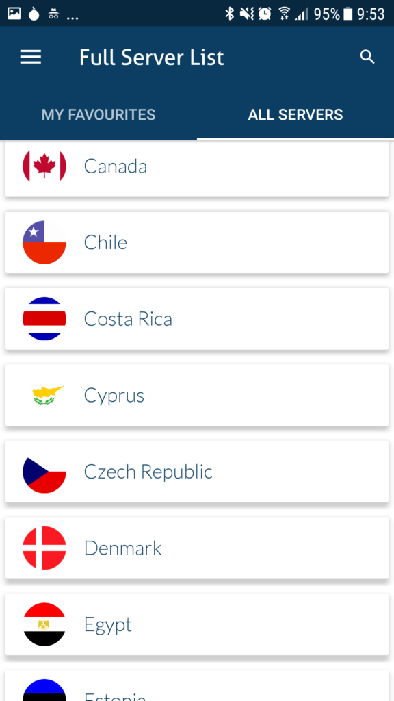 Anonymni surfovani VPN server 2