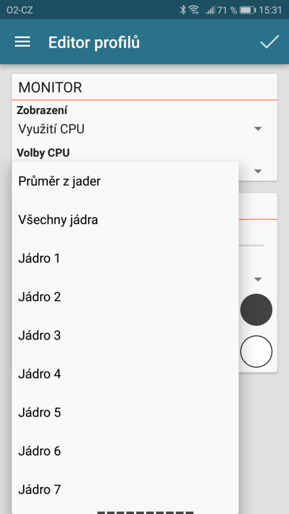 Aplikace Tinycore 2