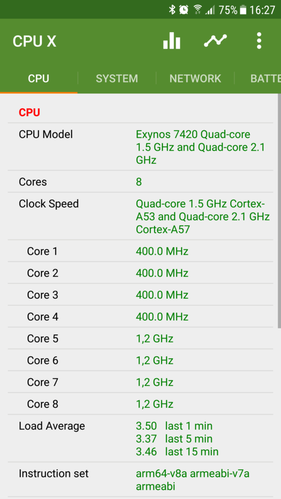 CPU X aplikace 1