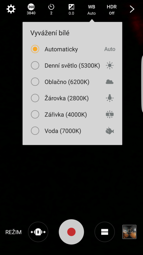 Samsung Gear 360 mobilní aplikace 3