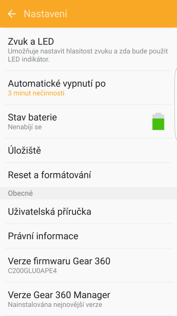 Samsung Gear 360 mobilní aplikace 5