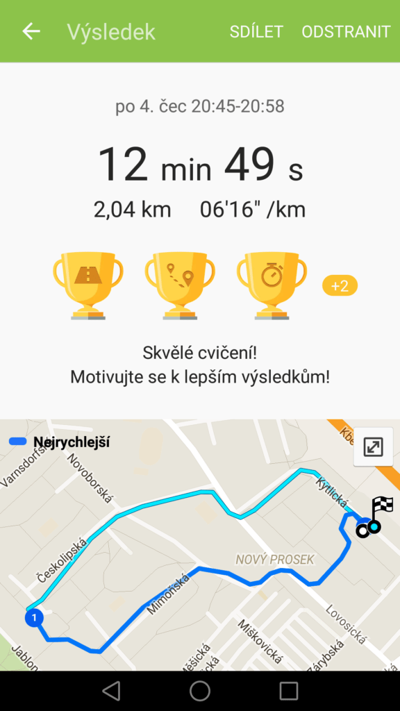 Samsung Gear Fit 2 záznam GPS 2