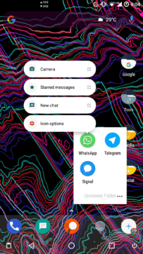 android zkratky whatsapp
