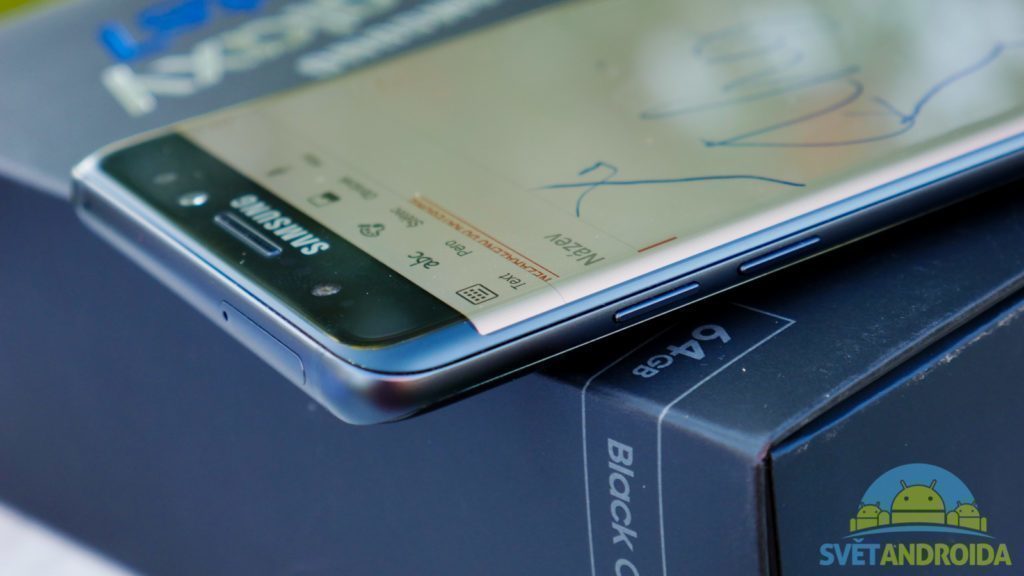 Samsung Galaxy Note 7 - konstrukce, displej