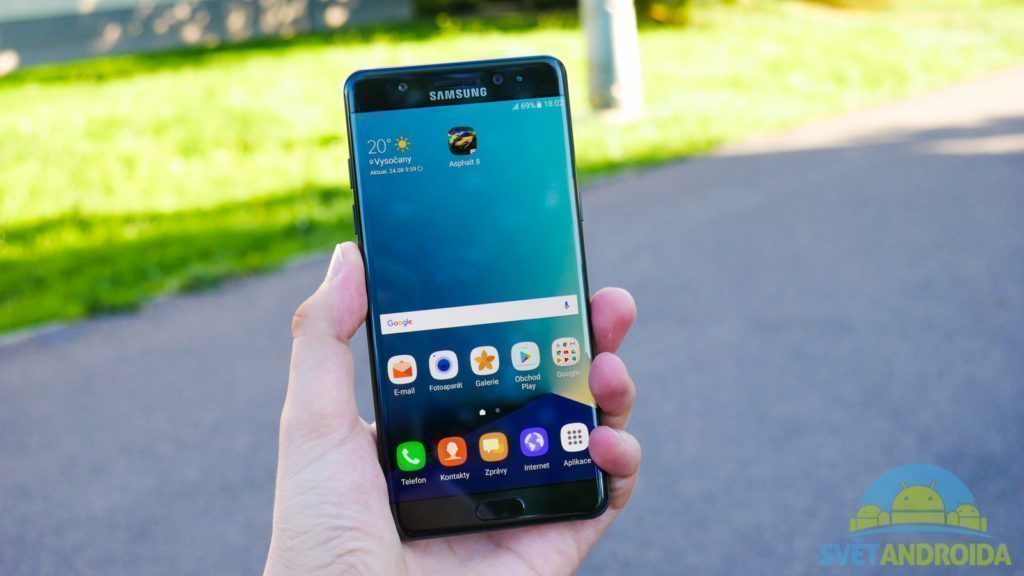 Samsung Galaxy Note 7 - konstrukce, přední strana 3