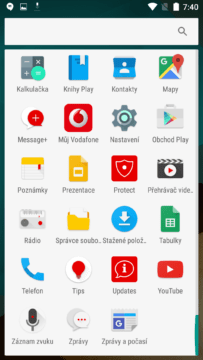 Vodafone Smart Ultra 7 aplikace 2