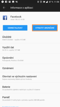 Vynucení ukončení