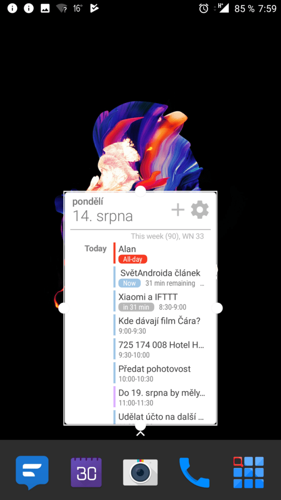 Your Calendar Widget na ploše