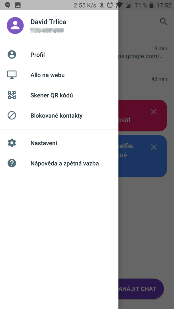 sluzba google allo na webu