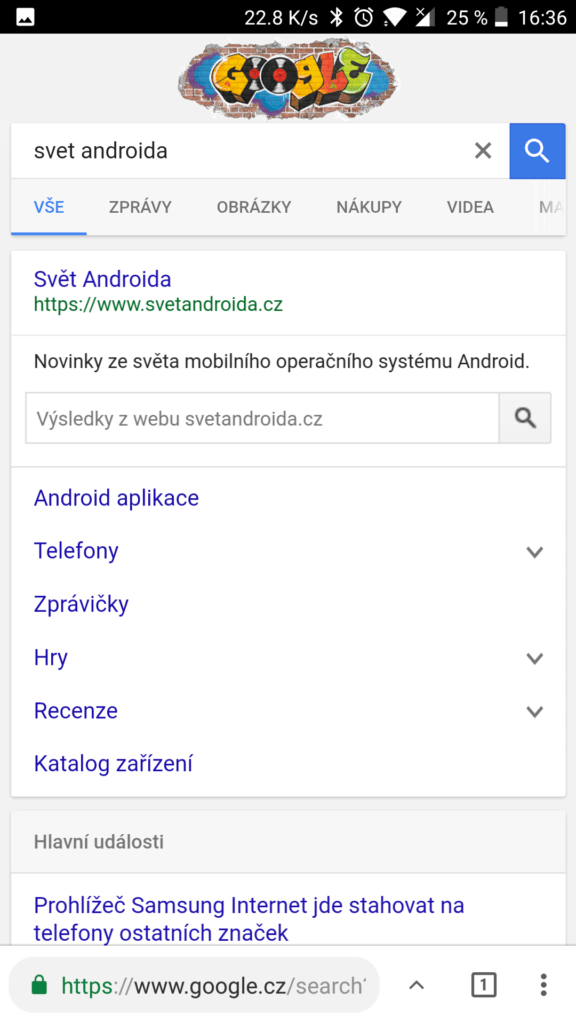 google chrome canary domovska stranka