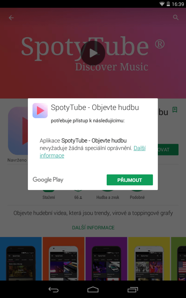 spotytube hudba opravneni