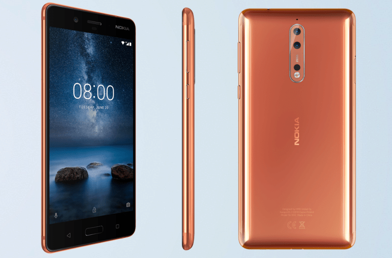 telefon nokia 8 android vlajkova lod