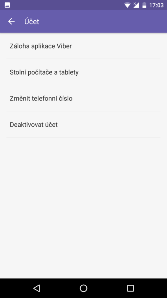 aplikace viber vymena cisla