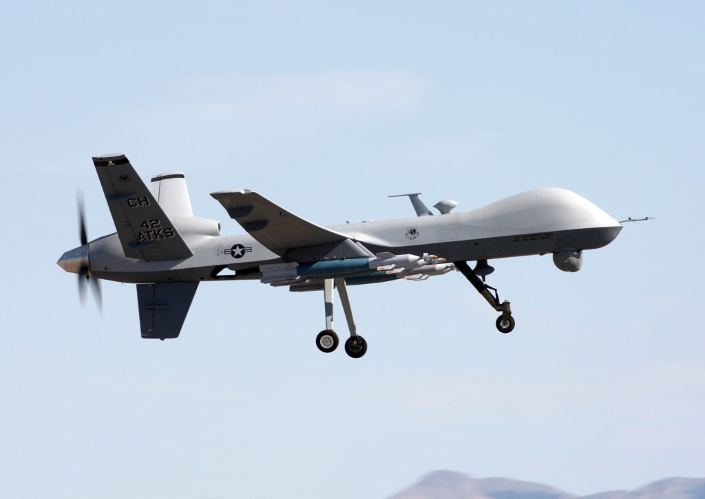 A MQ-9 Reaper dron A MQ-9 reaper
