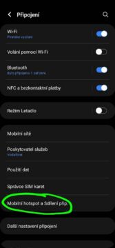 Wi-Fi hotspot nastavení připojení internet 2 mobilní hotspot