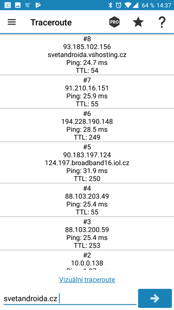 Kudy tečou data aneb Traceroute