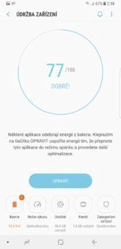 Samsung Galaxy Note 8 údržba