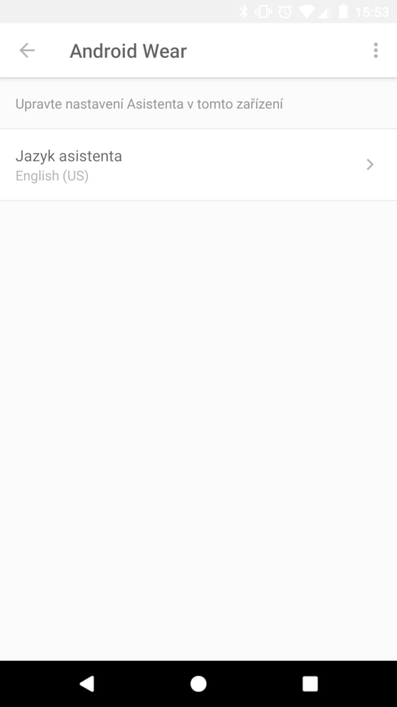 android wear 2 cesky jazyk