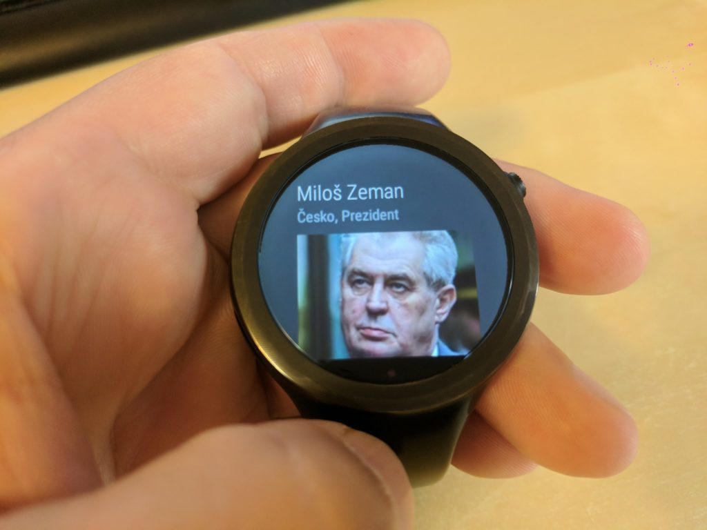 cesky prezident na hodinkach