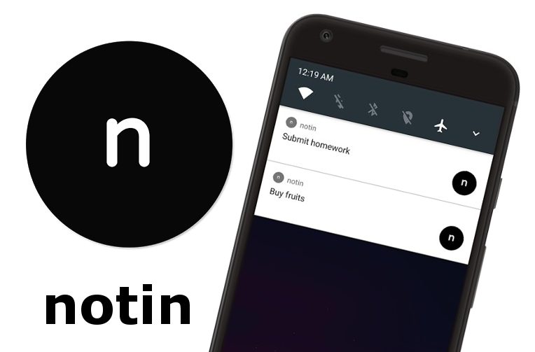 Ukládejte poznámky jako notifikace s aplikací Notin