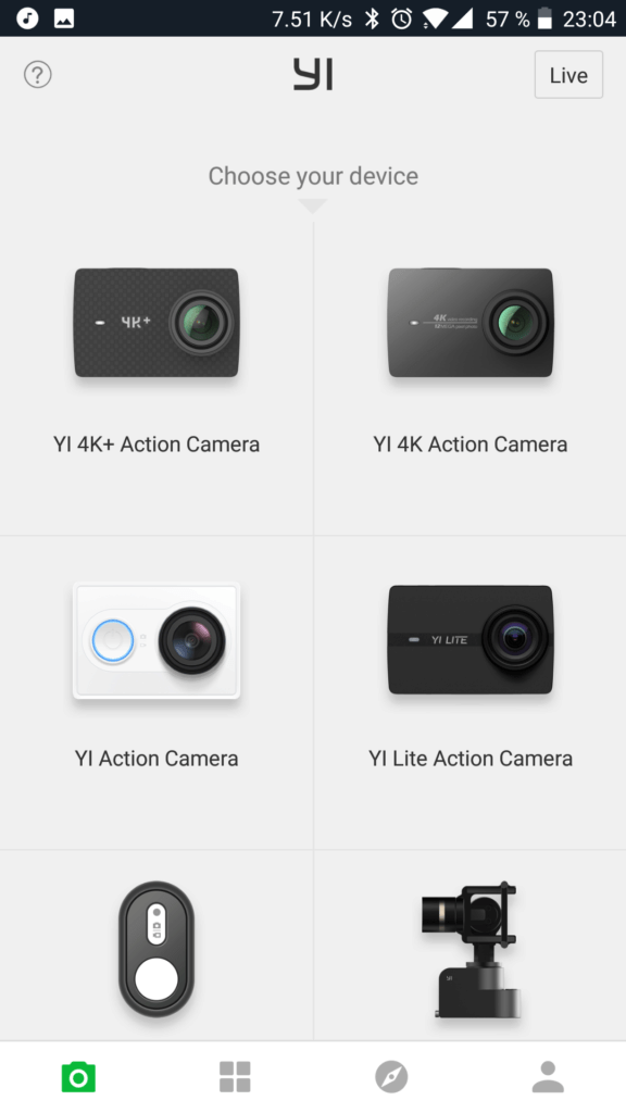 yi 4k+ mobilni aplikace