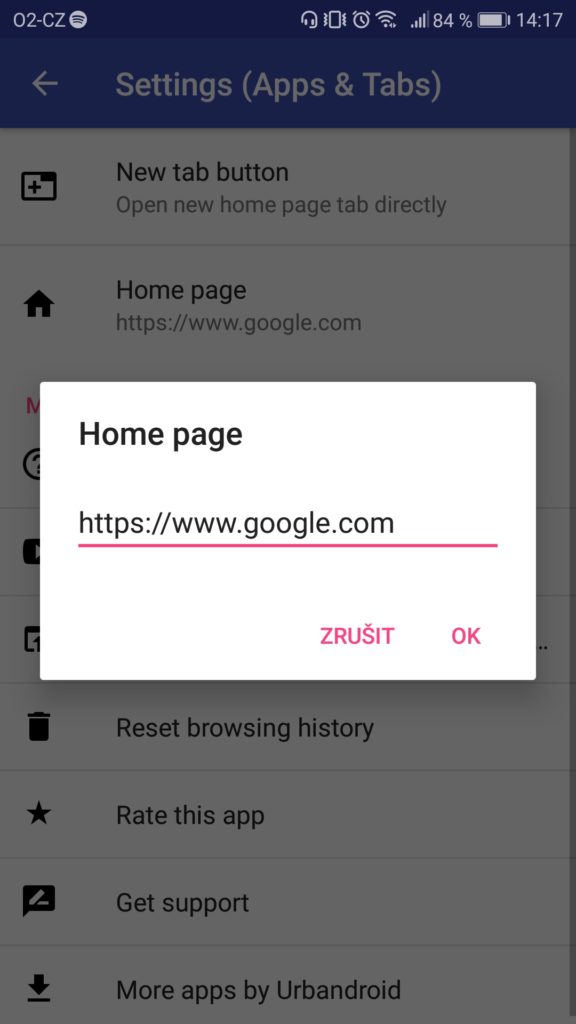 Google Chrome karty rozdeleni tip 10