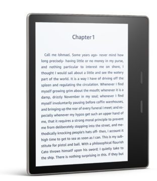 Kindle Oasis přední strana