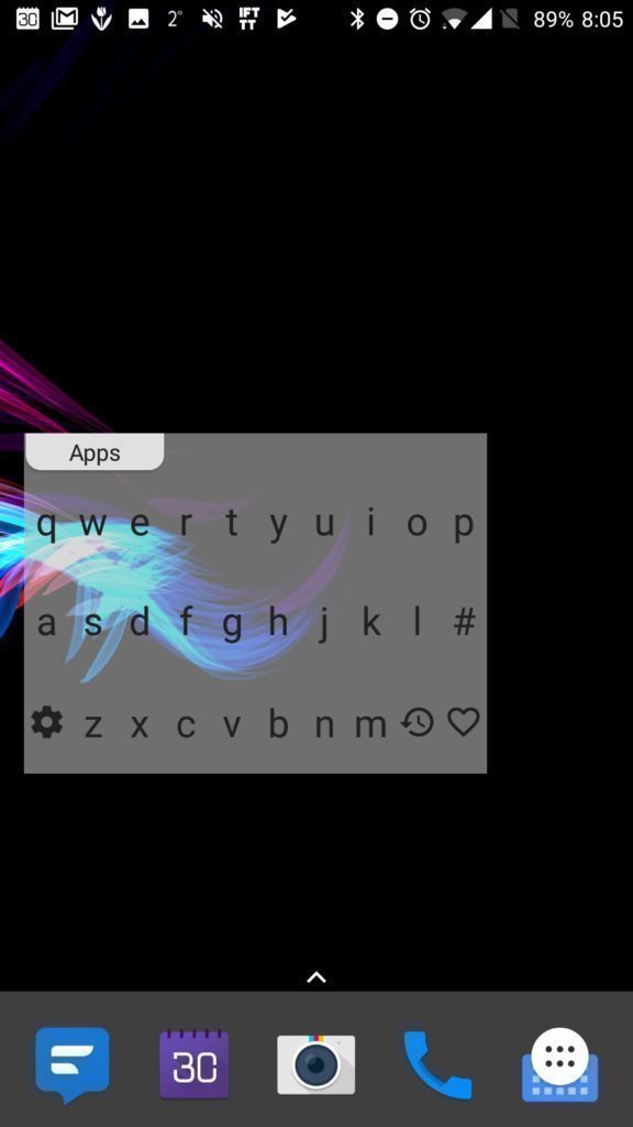 LaunchBoard jako widget