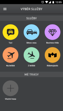 Modry andel-taxi praha-android-1