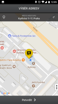 Modry andel-taxi praha-android-2