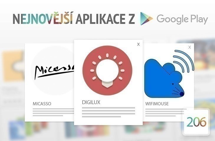 Nejnovější aplikace z Google Play 206 ovládejte jas čtečkou otisků