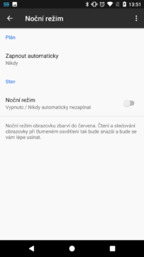 Recenze Google Pixel Android 7.1 nocni rezim 1