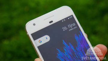 Recenze Google Pixel konstrukce detail predni strana