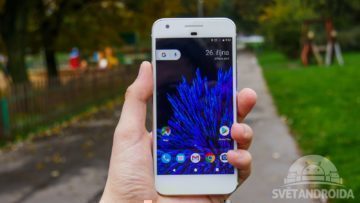 Recenze Google Pixel konstrukce predni strana