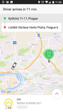 Taxify-taxi v praze-android-1